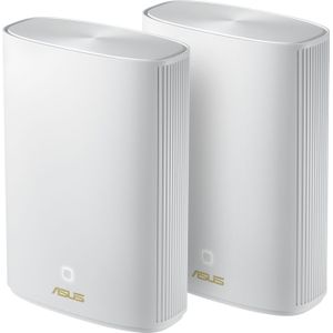 ASUS ZenWiFi AX Hybrid (XP4) AX1800 + AV1300 Whole-Home Mesh WiFi 6 System 2 pack – Ideaal tegen dikke muren, coverage up to 410㎡ / 6+ kamers, levenslange netwerkbeveiliging en ouderlijk toezicht