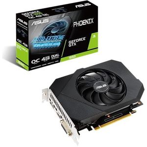 ASUS Phoenix Nvidia GeForce GTX 1650 4GB OC Edition Gaming grafische kaart (GDDR6 geheugen, PCIe 3.0, 1x HDMI 2.0b, 1x DVI, 1x DisplayPort 1.4, PH-GTX1650-O4GD6)