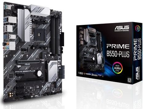Asus PRIME B550-PLUS Moederbord Socket AMD AM4 Vormfactor ATX Moederbord chipset AMD® B550