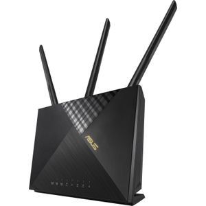 ASUS 4G-AX56 draadloze router Gigabit Ethernet Dual-band (2.4 GHz / 5 GHz) Zwart