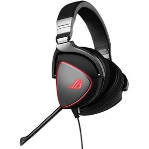 ASUS ROG Gaming Headset met rode led-lichtringen, microfoon en USB-C®-aansluiting voor games op pc, Mac, smartphones en spelconsoles