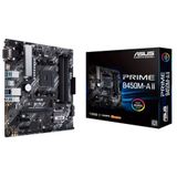 Asus PRIME B450M-A II Moederbord Socket AMD AM4 Vormfactor Micro-ATX Moederbord chipset AMD® B450
