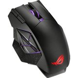 ASUS ROG Spatha X Gaming Maus (kabellos, kabelgebunden, magnetische Ladestation, 12 programmierbare Tasten, 19.000 dpi, Aura Sync)