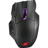 ASUS ROG Spatha X Gaming Maus (kabellos, kabelgebunden, magnetische Ladestation, 12 programmierbare Tasten, 19.000 dpi, Aura Sync)