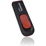 ADATA - C008 - USB Flash Drive - 32GB - USB Type-A 2.0 - Zwart, Rood