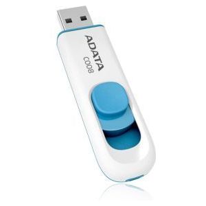 ADATA USB flash Classic C008 32GB, Retractable, wit & blauw