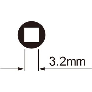 Spaaknippelsleutel IceToolz 12B3 voor 3,2 mm (vierkante) nippels