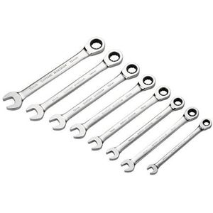 Icetoolz Ring-/steeksleutelset 8-delig Zilver