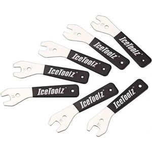 IceToolz - Buzaglo Conussleutelset - Zwart/Zilver - Staal - 7 Sleutels