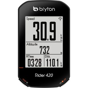 Bryton 420H Rider met cardio-band, uniseks, volwassenen, zwart, 83,9 x 49,9 x 16,9 cm