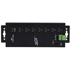 Exsys EX-1147HMVS - USB 3.2 Gen1 metalen HUB met 7X C-poorten 15KV ESD overspanningsbeveiliging