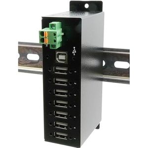 Exsys EX-1179HMVS - USB 2.0 metalen HUB met 7 poorten met 15KV ESD overspanningsbeveiliging