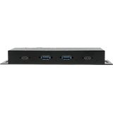 EX-1234HMVS - USB 3.2 Gen 2x1 HUB - Metalen - 4 Poorten - USB-C en USB-A