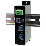 EXSYS EX-1504HMS 4-poorts USB 3.2 Gen1 Managed Metal HUB met 15KV EDS Surge Protection - zwart EX-1504HMS