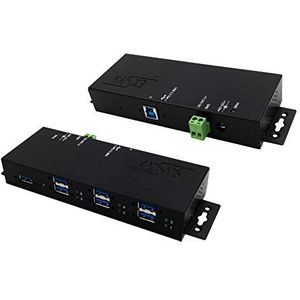 Exsys - EX-1517HMVS - USB-hub - Zwart - 7 Poorten - USB 3.2 Gen1