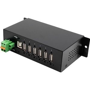 Exsys GmbH - EX-1596HMVS - USB 2.0 Managed HUB - Zwart - 6 Poorten