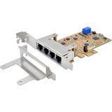 EX-6084 - Netwerkkaart - Gigabit Ethernet - PCIe x1 - 4 Poorten