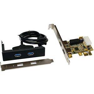 EX-11072 - USB 3.0 PCI-Express Kaart - Zwart - Inclusief Adapterkit