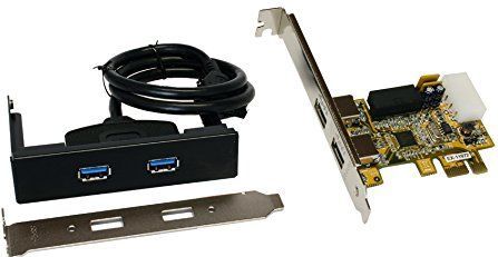 EX-11072 - USB 3.0 PCI-Express Kaart - Zwart - Inclusief Adapterkit