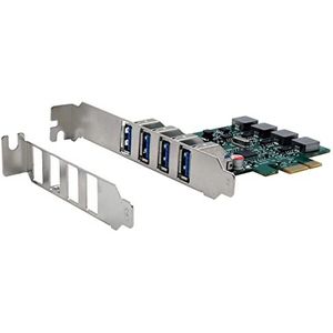 EX-11194 - USB 3.2 Gen 1 PCIe-kaart - Vier Externe Poorten - Compatibel met Windows