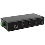 EX-11214HMVS 4-poorts USB 2.0 metalen HUB voeding DIN-railkit Genesys chipset