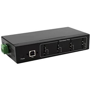 Exsys GmbH - EX-11214HMVS - USB 2.0 HUB - Zwart - Metalen - 4 Poorten