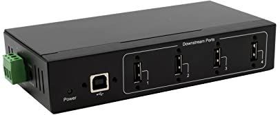 Exsys GmbH - EX-11214HMVS - USB 2.0 HUB - Zwart - Metalen - 4 Poorten