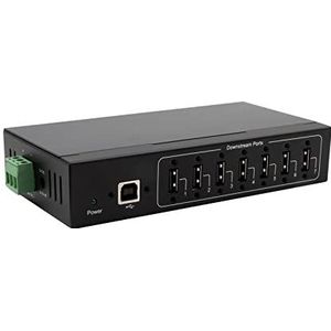 Exsys - EX-11217HMVS - USB 2.0 Hub - 7 Poorten - Metalen - Inclusief Netadapter