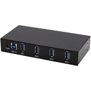 Exsys EX-11234HMS 4-poorts USB 3.2 Gen 1 HUB DIN-rail kit en wand VIA VL811+ chipset