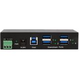 Exsys - Ex-1244 - 4-poorts USB 3.2 Gen 1 HUB - Zwart - Metalen behuizing - Inclusief USB 3.0 kabel