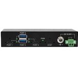 Exsys - EX-11295HMS - USB 3.2 Gen 2 Metalen HUB - Zwart - Inclusief Voeding 12V/2A