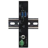 Exsys - EX-11295HMS - USB 3.2 Gen 2 Metalen HUB - Zwart - Inclusief Voeding 12V/2A