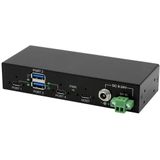 Exsys - EX-11295HMS - USB 3.2 Gen 2 Metalen HUB - Zwart - Inclusief Voeding 12V/2A