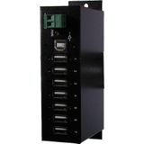 EXSYS - EX-1177HMV - USB 2.0 Hub - Zwart - Metalen - 7-poorts