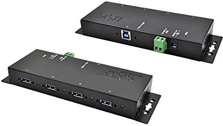 Exsys - EX-1183HMVS-2 - USB-hub - Zwart - Metalen - 4 Havens