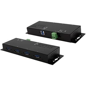 EX-1184HMVS-2 - USB 3.2 Gen 1 Hub - Metaal - 4 Poorten - 15KV ESD
