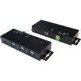 Exsys - EX-1189HMVS-3 - USB-hub - Zwart - 7 Poorten - 15KV ESD Beveiliging