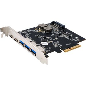 EX-12006 - USB 3.2 Gen 2x1 PCIe x4 Kaart - Zwart - Aluminium
