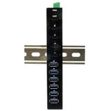 Exsys - EX-12290HMS - USB 3.2 Gen 2x1 Hub - Zwart - 10-poorts