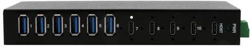 Exsys - EX-12290HMS - USB 3.2 Gen 2x1 Hub - Zwart - 10-poorts