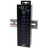 EXSYS EX-1510HMVS USB 3.2 Gen1 Managed Hub - Zwart - Met 15KV ESD-overspanningsbeveiliging