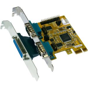 Exsys - EX-44140-2 PCI Express - Controlekaart - Serieel - Parallel - I/O-uitgangen