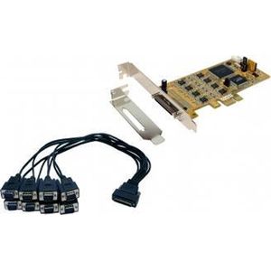 Input Adapter - PCIe - Serieel - Low Profile - 8 Poorten