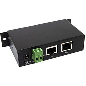 EXSYS - EX-6007PoE - PoE Gigabit Injector - Zwart - Metalen Behuizing - Inclusief Voeding