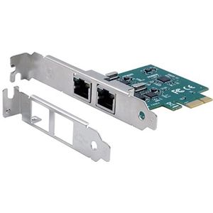 EXSYS EX-60102 2-poorts 1 Gigabit PCIe-netwerkkaart - meerkleurig EX-60102