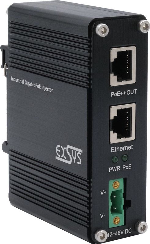 Exsys - EX-60315 - PoE++ Injector - 95W - Metalen Behuizing