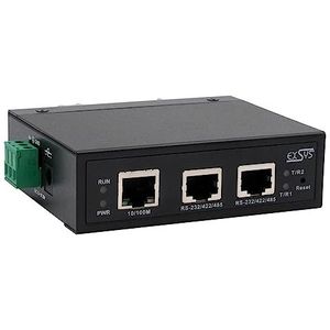 Exsys - EX-61002 - Seriële Apparatenserver - 2x RS232/422/485 - Netwerkapparatuur