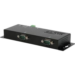 Exsys - EX-6122-2PoE - Seriële Apparaatserver - 2x RS232/422/485 - PoE - Data Converter