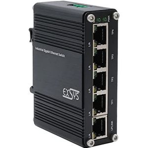 EXSYS EX-62020 5-poorts industriële Ethernet Switch - zwart EX-62020