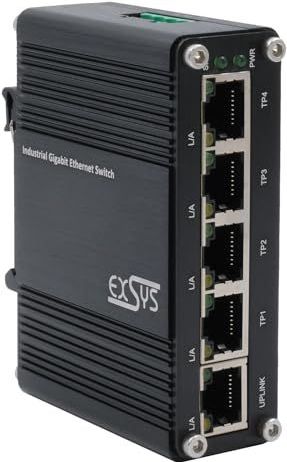 Exsys - EX-62020 - Netwerkschakelaar - Zwart - 5x 1 Gbit/s